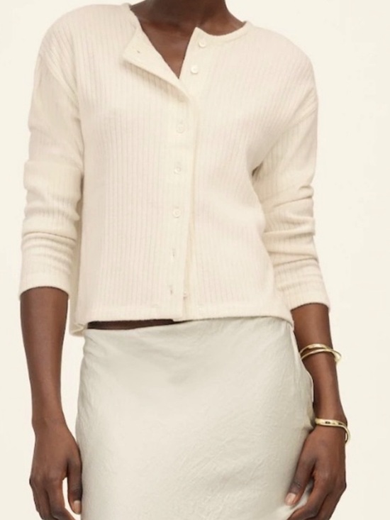 Madewell Sweaters - Madewell Cream Button-Up Cardigan